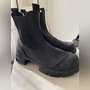 Ganni Black City Boots